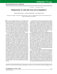 Replicación in vitro del virus de la hepatitis C