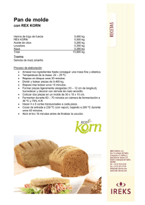 Pan de molde con REX KORN