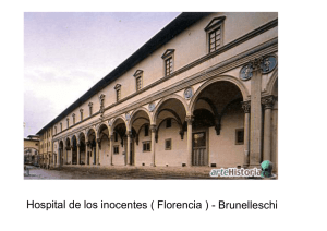 Hospital de los inocentes ( Florencia ) - Brunelleschi