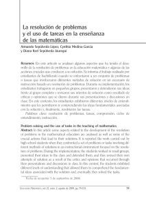 La resolución de problemas y el uso de tareas en la enseñanza de