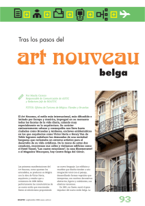 Tras los pasos de Art Nouveau belga