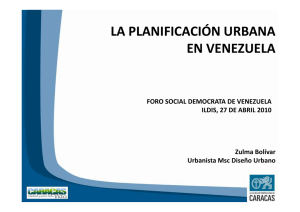 La Planificación Urbana en Venezuela
