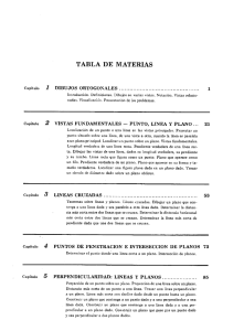 tabla de materias