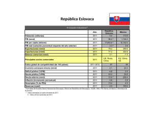 República Eslovaca - Secretaría de Economía
