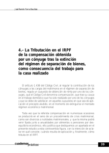 4.- La Tributación en el IRPF de la compensación obtenida por un