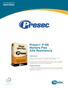 Presec® P-05 Mortero Piso Alta Resistencia