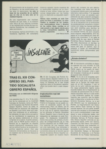 tras el xiii con greso del par tido socialista obrero español