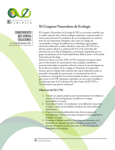 XI Congreso Venezolano de Ecología