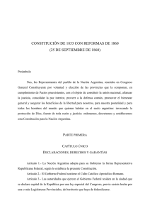 Constitución de 1853 con Reformas de 1860 (25 de septiembre de