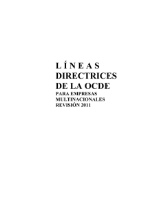 Líneas Directrices de la OCDE para empresas