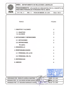 P. RL-3 Aplicación de Descuentos por el Concepto de Prestamos