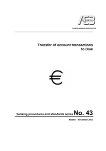 Transfer of account transactions to Disk