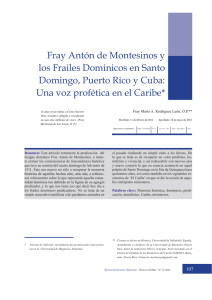 Fray Antón de Montesinos y los Frailes Dominicos en Santo