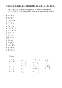 Equacions de segon grau incompletes (II)