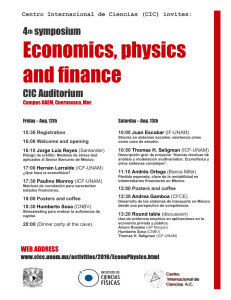 Economics, physics and finance