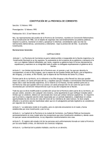 Constitución de la Provincia de Corrientes