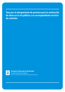 Tasa por el otorgamiento de permiso para la realización de obras