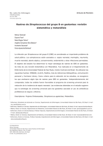 Rastreo de Streptococcus del grupo B en gestantes: revisión