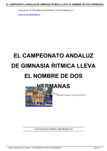 el campeonato andaluz de gimnasia ritmica lleva el nombre de dos