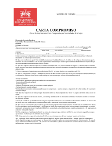 CARTA COMPROMISO - Universidad Iberoamericana