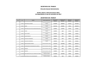 SECRETARIA DEL TRABAJO Sueldo, Salario y Remuneraciones