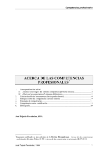 ACERCA DE LAS COMPETENCIAS PROFESIONALES