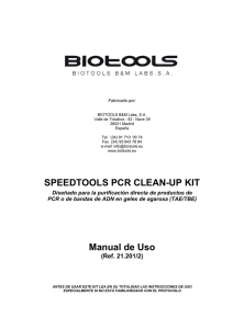 SPEEDTOOLS PCR CLEAN-UP KIT Manual de Uso