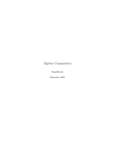 ´Algebra Conmutativa