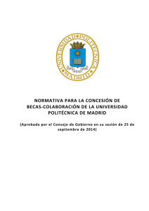 normativa de Becas-Colaboración - Universidad Politécnica de Madrid