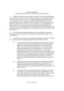 Notas Generales Capítulo 3 Costa Rica