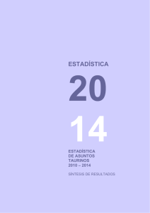 Estadística de Asuntos Taurinos 2010