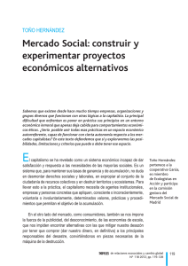 Mercado Social: construir y experimentar proyectos