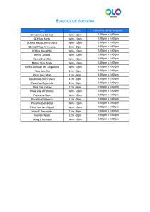 Horarios de Atención