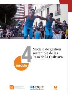 Modelo de gestión sostenible de las Casas de la Cultura: módulo 4