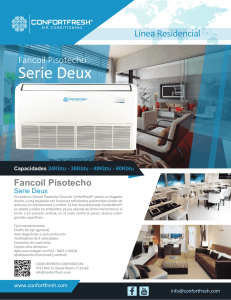 Brochure Comercial - Fancoil Piso Techo Serie Deux