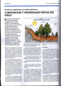 composición y propiedades fisicas del suelo