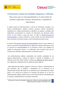 El Directorio Común de Unidades Orgánicas y Oficinas