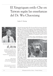 El Xingyiquan estilo Che en Taiwan según las enseñanzas del Dr