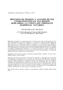 PROCESOS DE EROSION Y ANALISIS DE sus C0NDICIONANTES