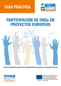Guía participación ONGs en proyectos europeos