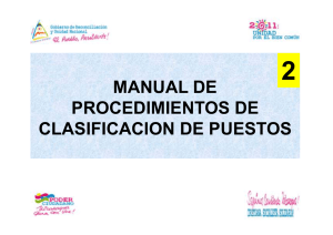 manual de procedimientos de clasificacion de puestos
