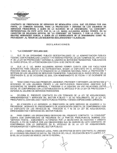 contrato de prestación de servicios de mensajeria local