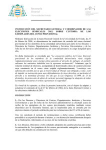 Instrucción 1-2015 - Secretaría General de la Universidad de Oviedo
