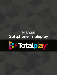 Manual Softphone Tripleplay