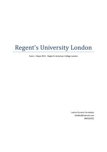 Regent`s University London - Universidad Católica del Uruguay