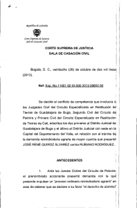 CORTE SUPREMA DE JUSTICIA SALA DE CASACIÓN CIVIL