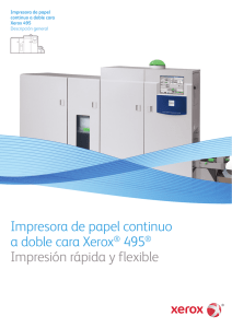 Impresora de papel continuo a doble cara Xerox® 495® Impresión