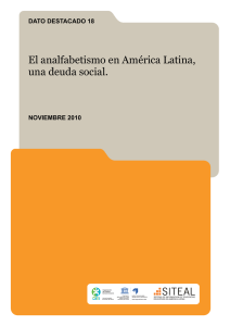 El analfabetismo en América Latina, una deuda social.