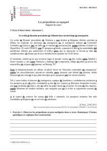 Les prépositions en espagnol - UFR EILA
