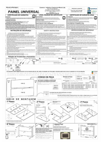 Page 1 Manual de Montagem/ Assembly Instruction / Manual de